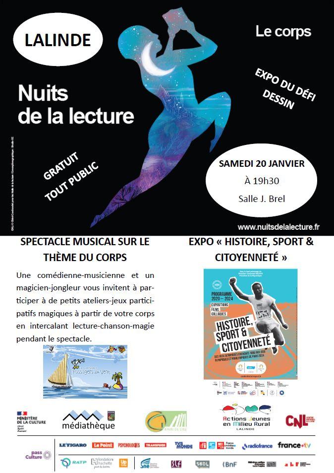 Affiche nuit de la lecture 2024