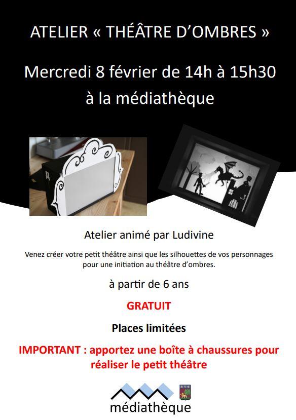 Atelier theatre d ombres affiche