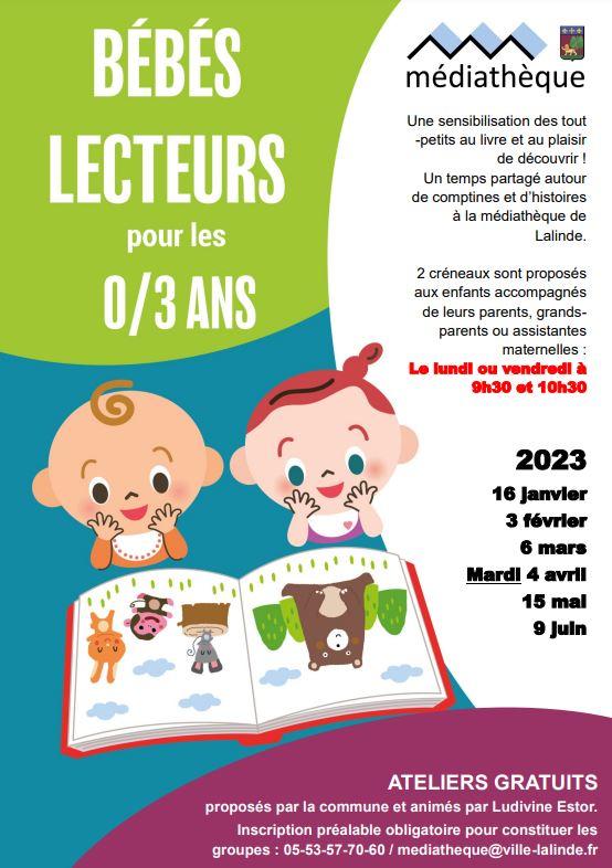 Bebes lecteurs affiche 1er semestre 2023