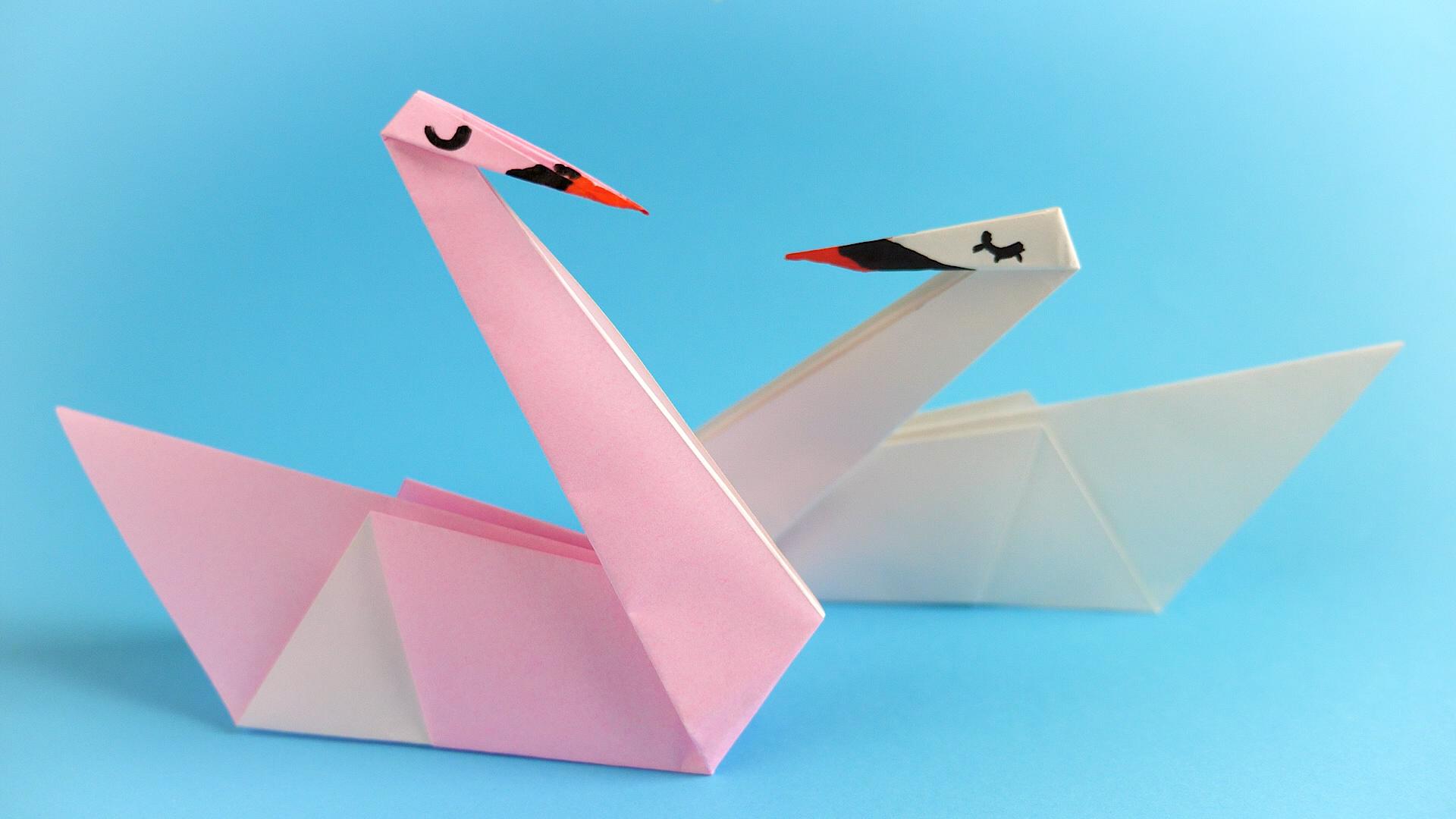 Cygnes en origami