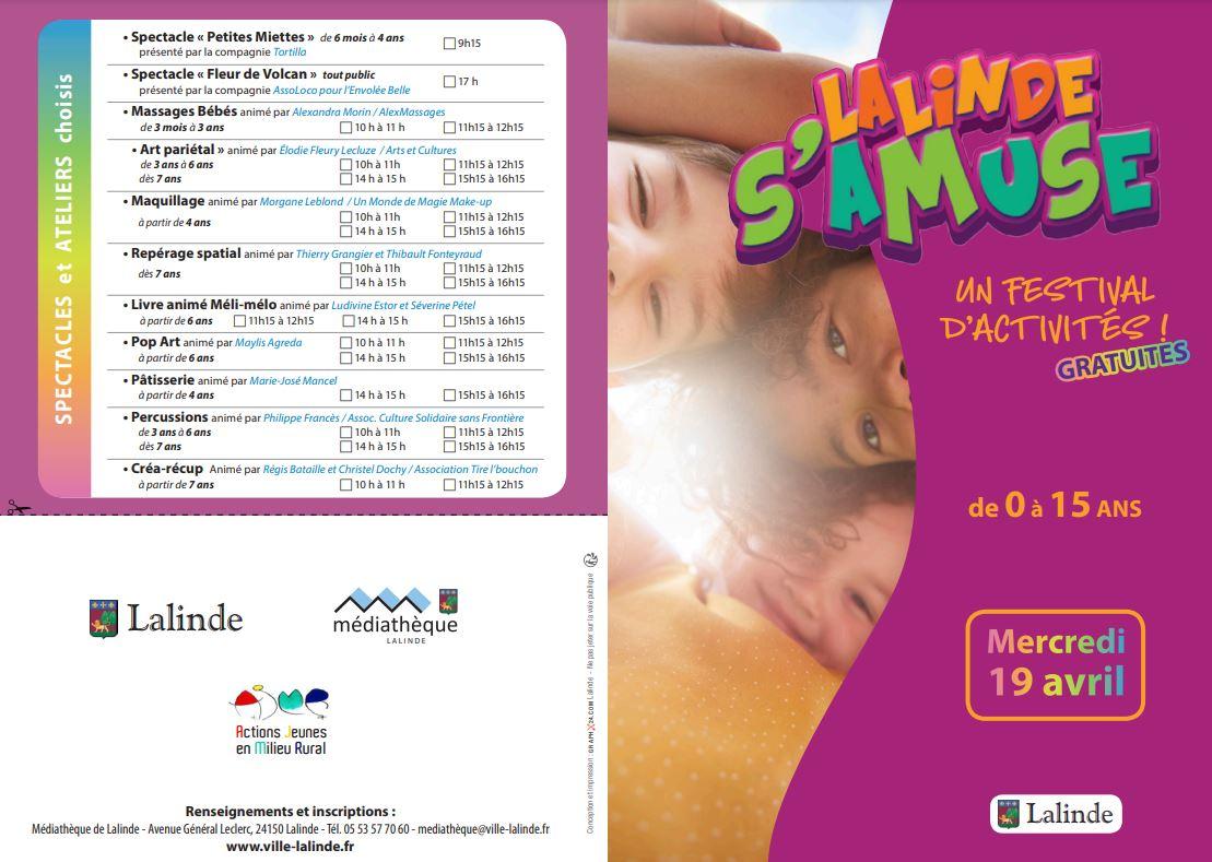 Flyer lalinde s amuse 2023 page 1